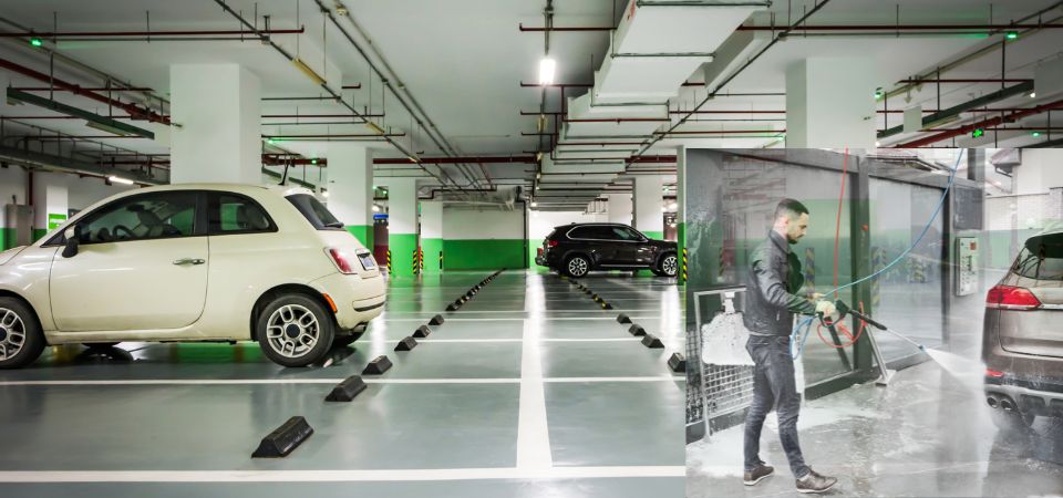 Car Park High Pressure Cleaning in Melbourne